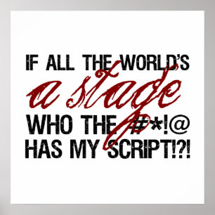 Póster Se todo o mundo é um palco...