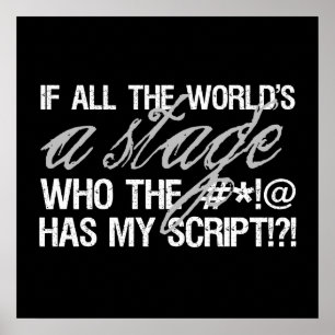 Póster Se todo o mundo é um palco…