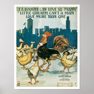 Poster Se Um Cobrir De Dirigente Vintage
