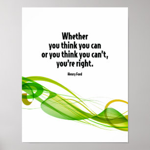 Poster Se Você Acha Que Pode Fazer Uma Cotação Motivacion