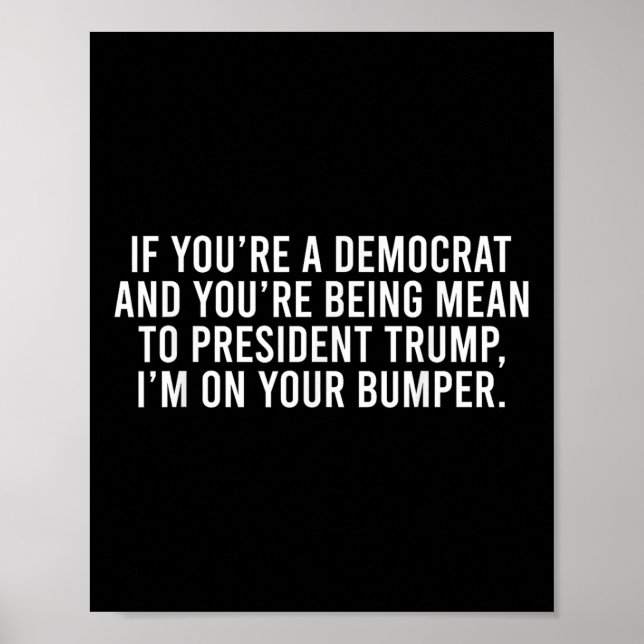 Poster Se você é democrata, você é suposto ir, eu vou (Frente)