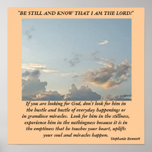 Póster Se você está procurando por Deus