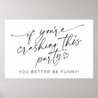 Poster Se você está quebrando este sinal de festa