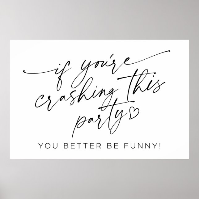 Poster Se você está quebrando este sinal de festa (Frente)