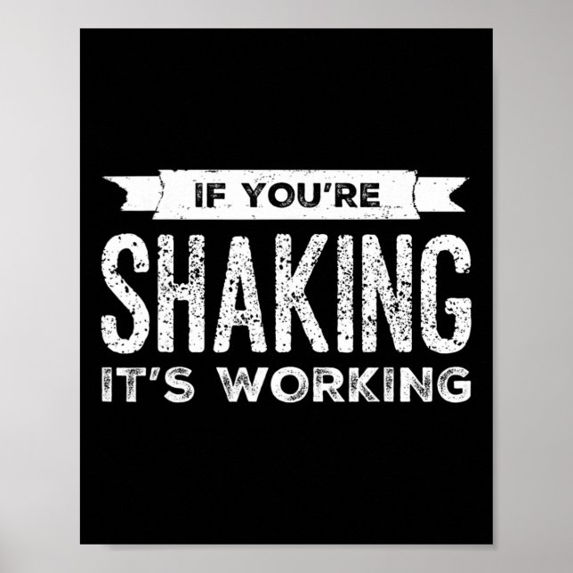 Poster Se Você Está Tremendo, Está Funcionando Pilates Yo (Frente)