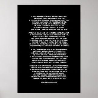 Póster Se você pode manter sua cabeça quando tudo sobre v