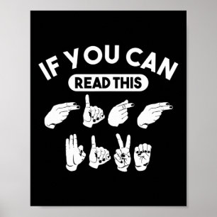 Poster Se Você Puder Ler Este "Alto Cinco". Consciência A