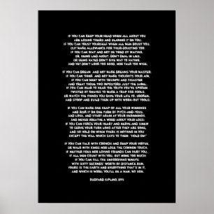 Póster Se você puder manter sua cabeça quando toda sobr