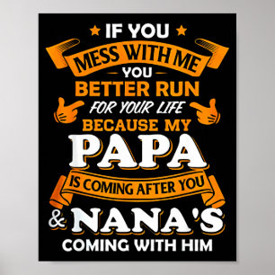 Poster Se Você Se Meter Comigo É Melhor Correr Para Salva