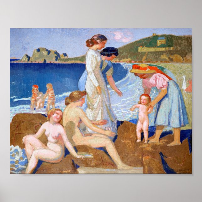 Poster Sea Bathing, Maurice Denis (Frente)