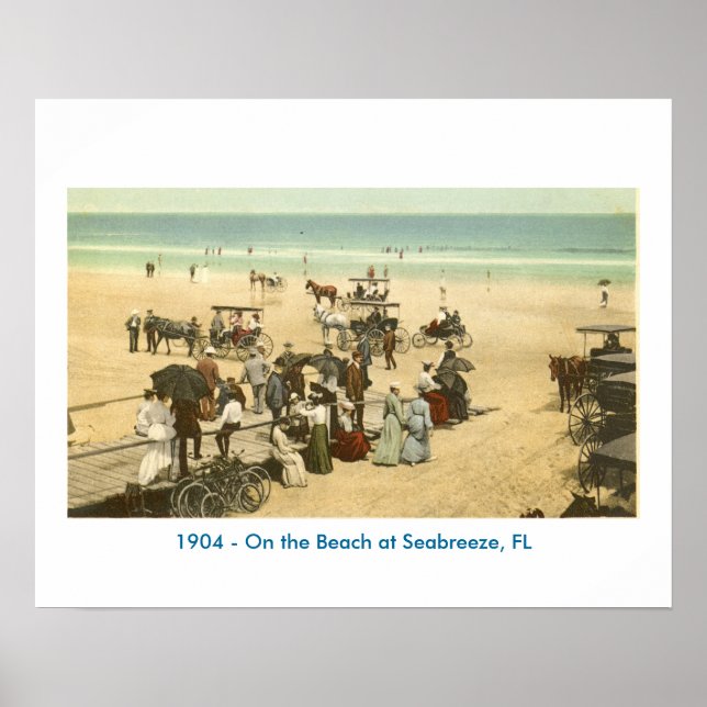 Póster Seabreeze, FL - 1904 (Frente)