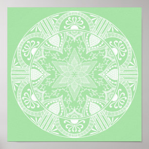 Póster Seafoam Mandala