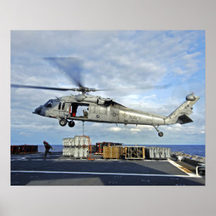 Poster Seahawk MH-60S prepara-se para entregar munições