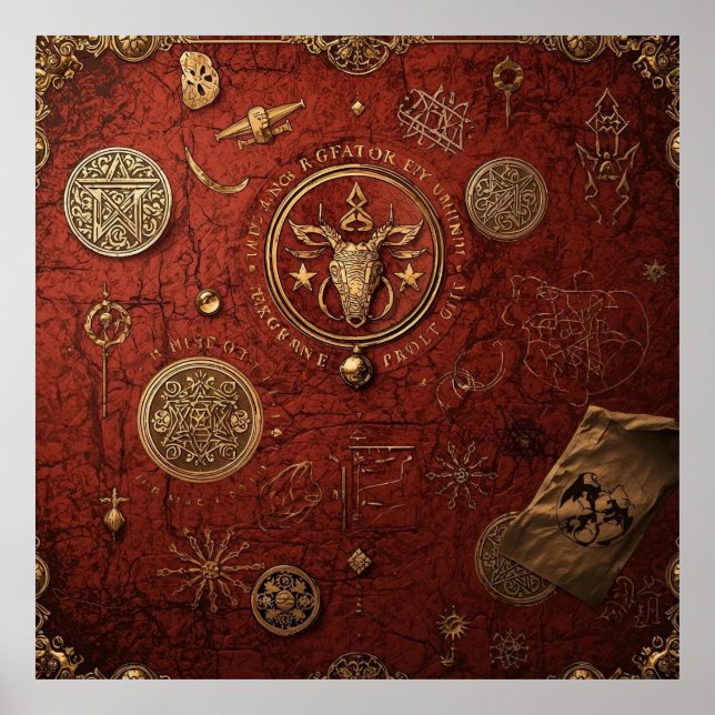 Poster Seal of the Hidden Order (Frente)