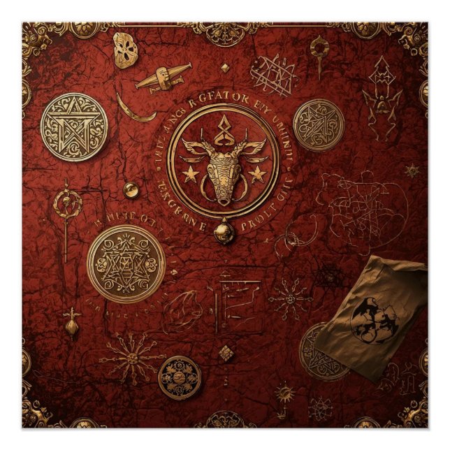 Póster Seal of the Hidden Order (Frente)