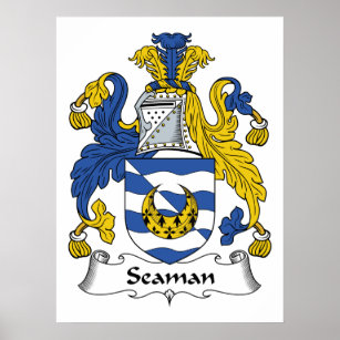 Póster Seaman Family Crest