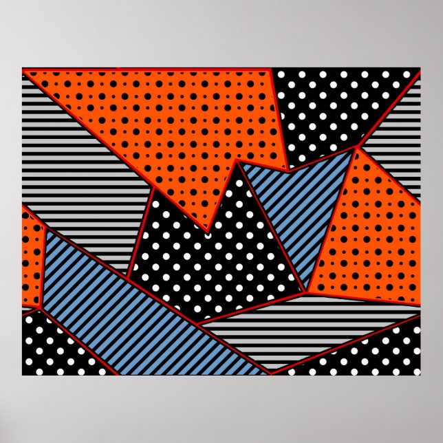 Poster seamless creative pattern with geometric compositi (Frente)