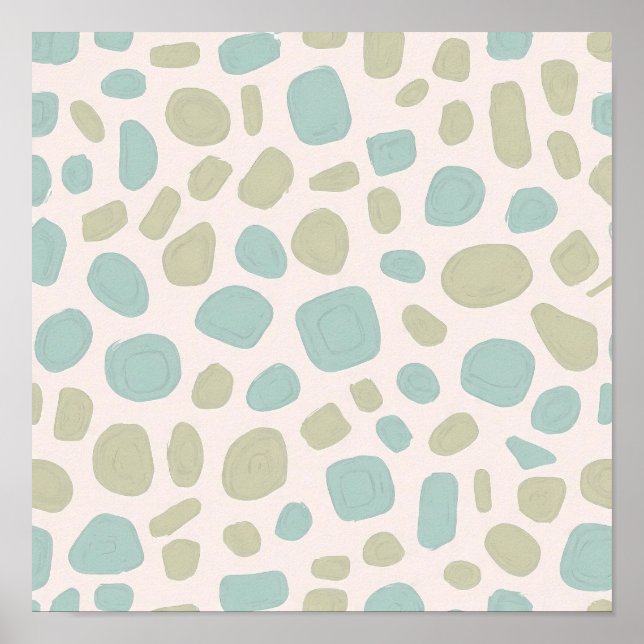 Poster Seamless Eroded Patina Object Tiling Pattern (Frente)