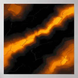 Poster Seamless High-Contrast Molten Tiling Pattern