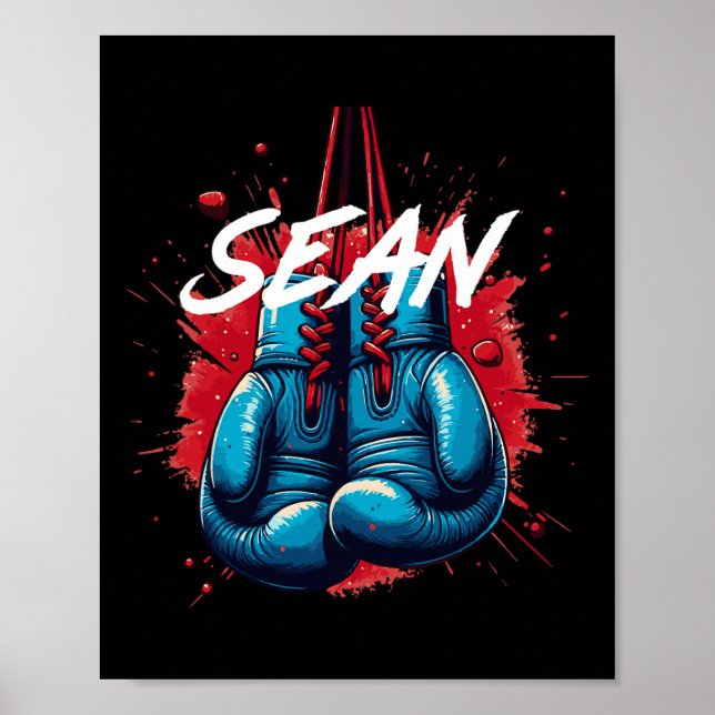 Poster Sean Boxing Nome Personalizado (Frente)