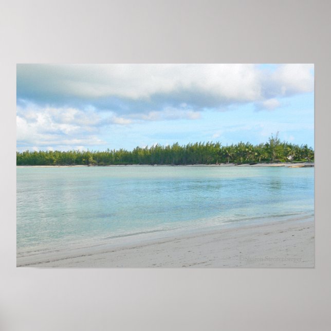 PÓSTER "SEASCAPE / ÁGUA VERDE/ILHAS ABACO" (Frente)
