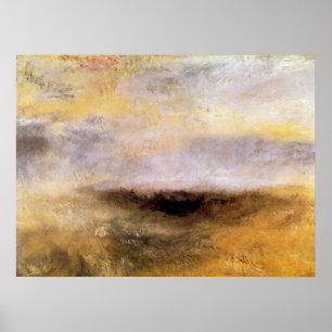 Póster Seascape com a tempestade por Joseph Mallord