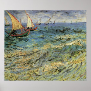 Poster Seascape em Saintes-Maries - Van Gogh