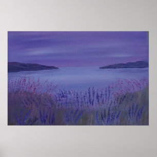 Poster Seascape roxo