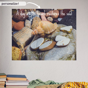 Poster Seashell no mar