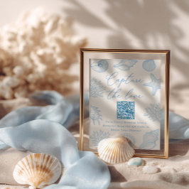 Poster Seashells Bridal Shower Capture the love