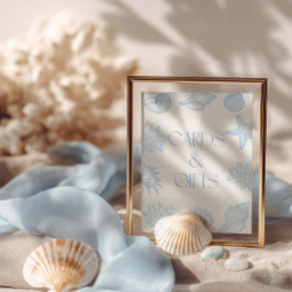 Poster Seashells Bridal Shower Cards And Gifts