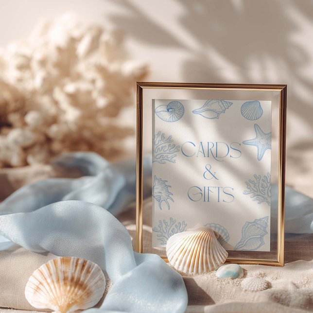 Poster  Seashells Bridal Shower Cards And Gifts  (Criador carregado)