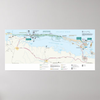 Póster Seashore Nacional da Ilha de Assateague