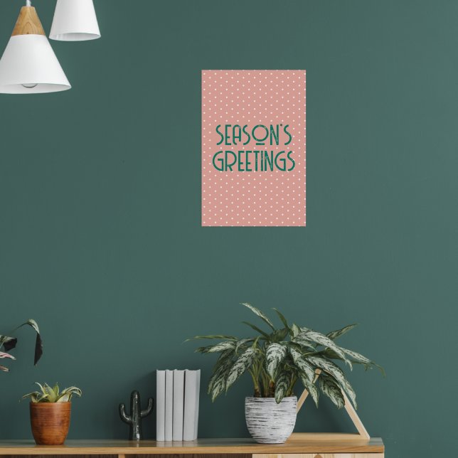 Poster Season's Greetings Polka Dot (Sala de Estar 1)