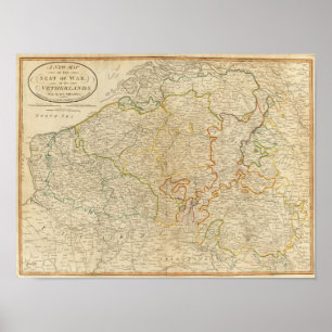 Poster Seat da guerra Países Baixos