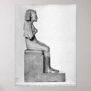 Póster Seated statue of Amenophis IV