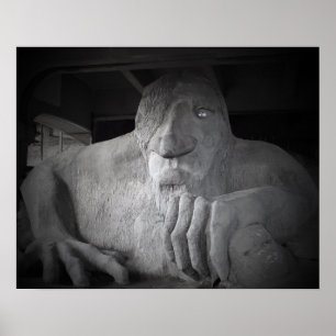 Poster Seattle Fremont Troll (vários tamanhos)
