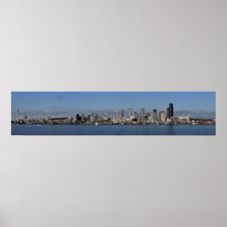Poster Seattle panorama