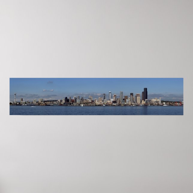 Poster Seattle panorama (Frente)