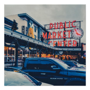 Póster Seattle Pike Market