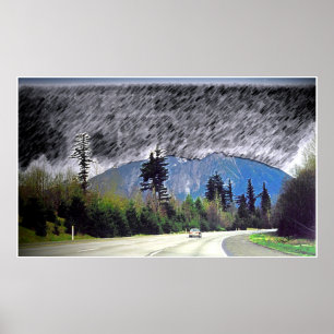 Póster Seattle Rain Print