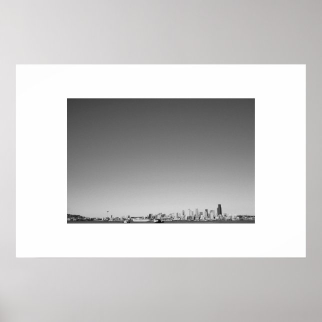 Póster Seattle Skyscrapers (Frente)