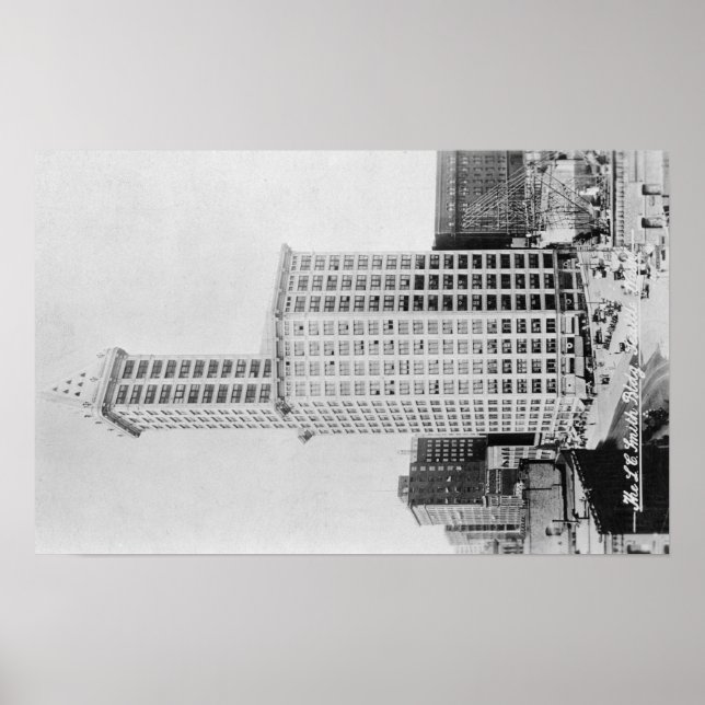 Póster Seattle, WA - edifício Torre Smith (Frente)