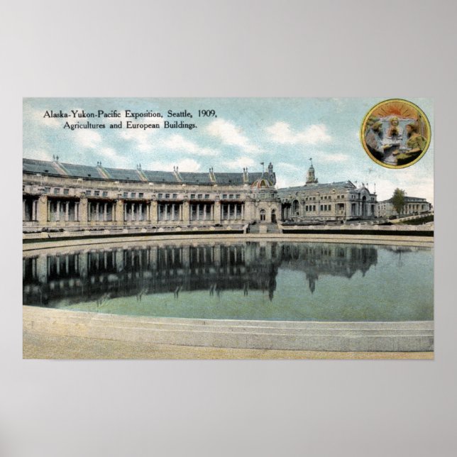 Póster Seattle, Washington (Frente)