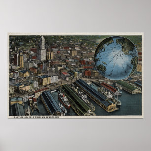 Poster Seattle, Washington - antena de Seattle