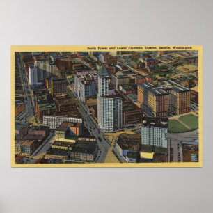 Póster Seattle, Washington - antena de Smith