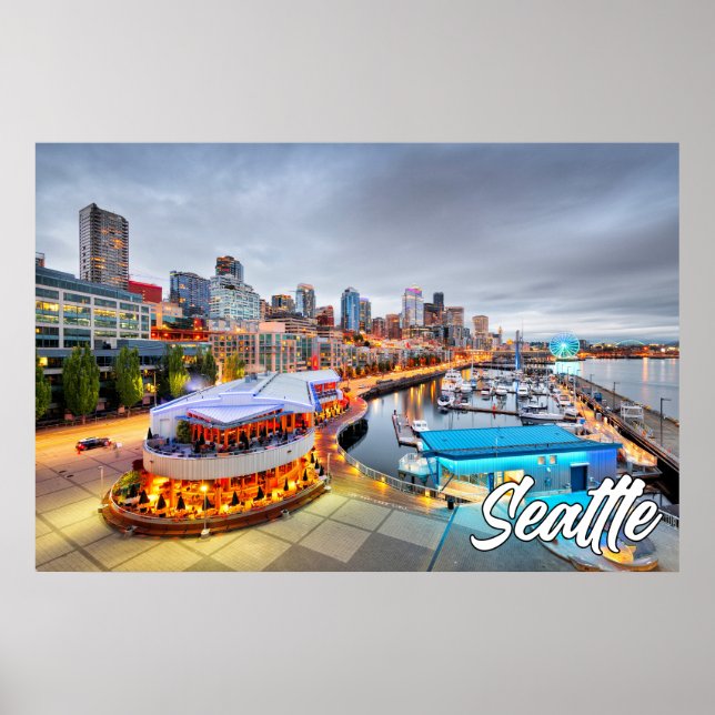 Poster Seattle, Washington, Estados Unidos (Frente)