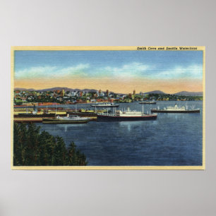 Póster Seattle, Washington - opinião Smith
