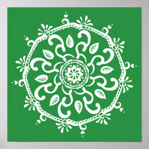 Poster Seaweed Mandala
