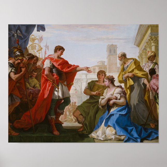 Poster Sebastiano Ricci - A Continência de Scipio (Frente)